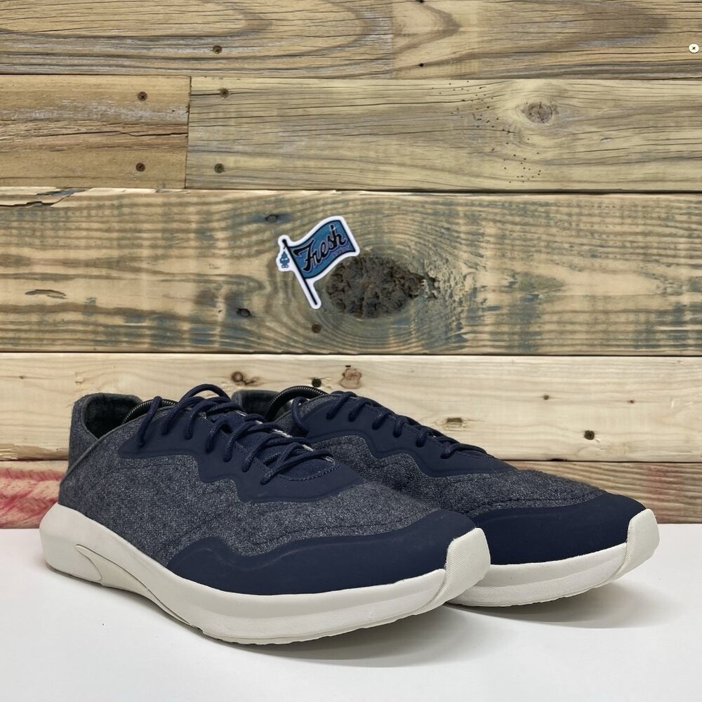 Olukai Koheo Hulu Athletic Casual Sneakers Men’s Size 11.5 Blue Cotton NEW